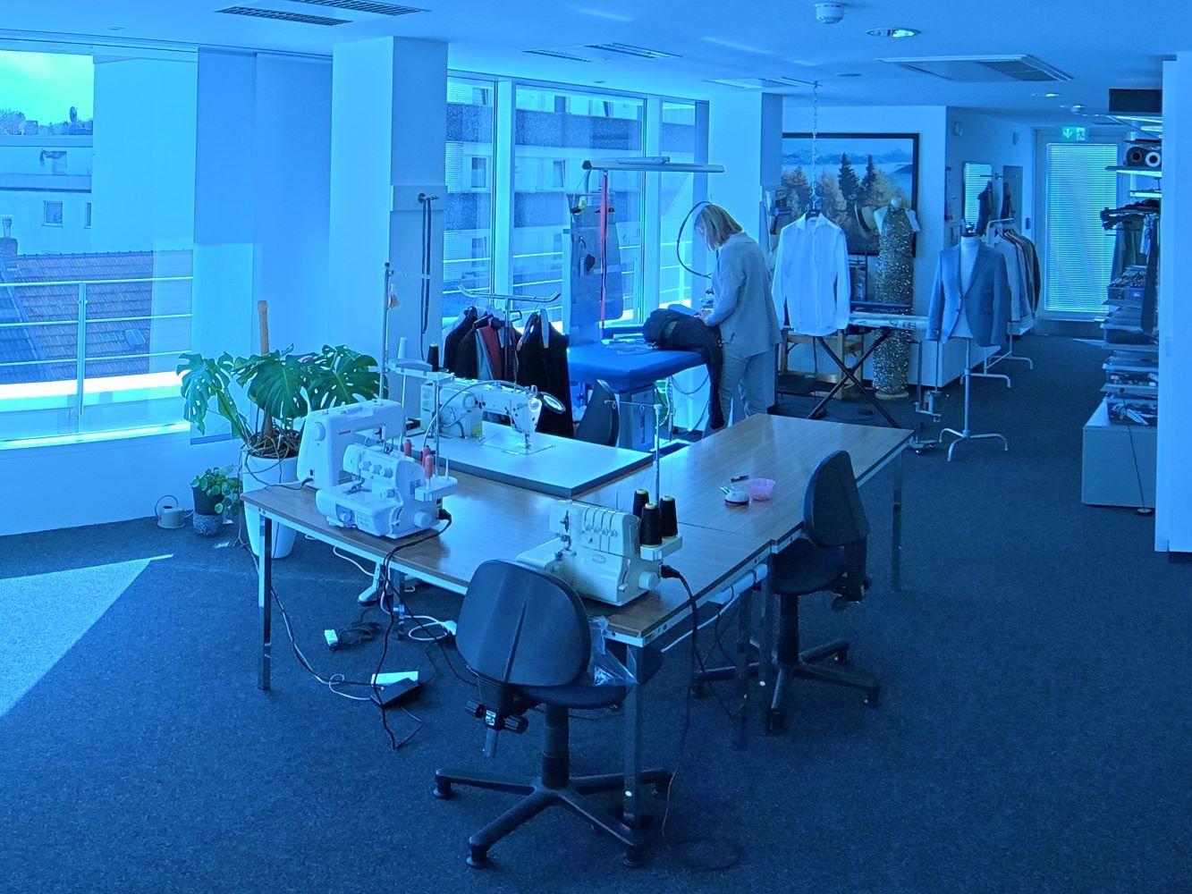 Detailansicht aus dem Schneideratelier